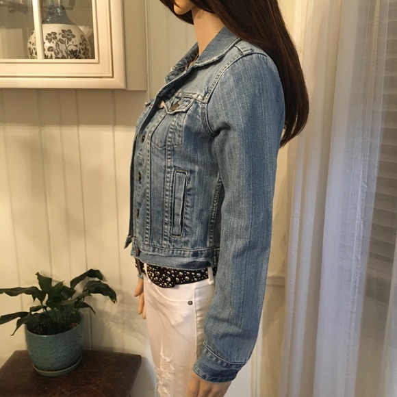 NWOT A & E  LIGHT BLUE STRIPED DETAIL DENIM - Picture 11 of 12